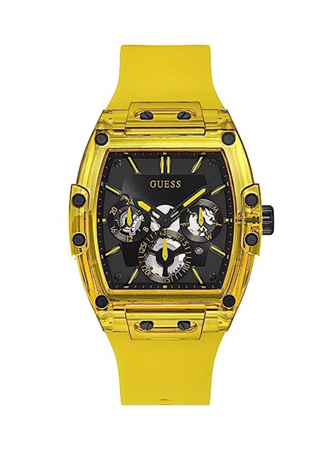 GUESS Men's Analog Silicone Wrist Watch - GW0203G6 - 43 mm - Image 1