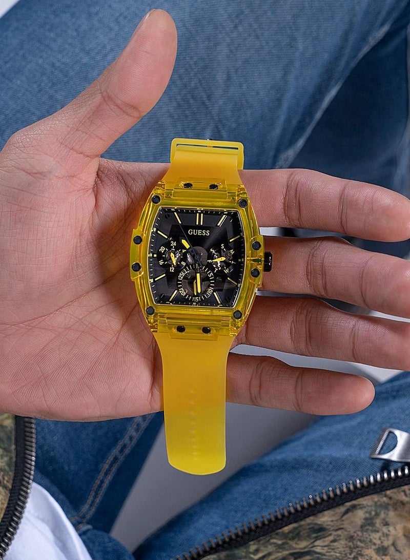 GUESS Men's Analog Silicone Wrist Watch - GW0203G6 - 43 mm - Image 5