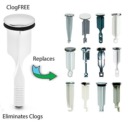 PermaFLOW PF WaterWorks ClogFREE Universal Never Clog Pop-Up Stopper - Magnetic (Cap Dia 1.5 "); Brushed Nickel; PF0317 - Image 3