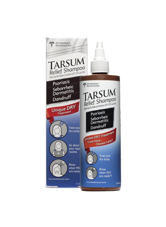 Tarsum Extra Strength Psoriasis Shampoo - Coal Tar Shampoo and Conditioner for Scalp Psoriasis, Seborrheic Dermatitis, Severe Dandruff, & Eczema - Exfoliating Relief for Flaky, & Itchy Scalp (4 oz) - Image 1