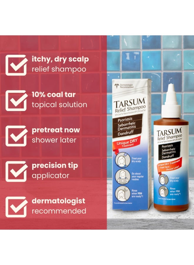 Tarsum Extra Strength Psoriasis Shampoo - Coal Tar Shampoo and Conditioner for Scalp Psoriasis, Seborrheic Dermatitis, Severe Dandruff, & Eczema - Exfoliating Relief for Flaky, & Itchy Scalp (4 oz) - Image 2