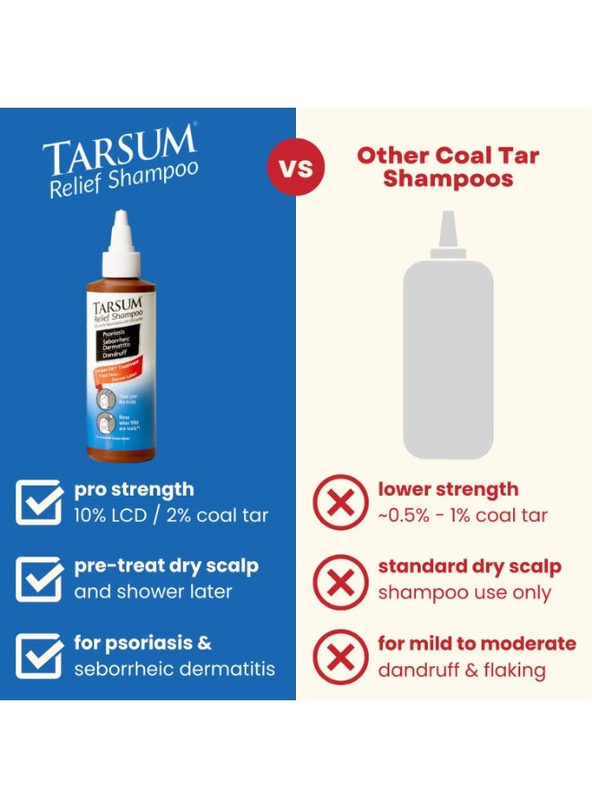 Tarsum Extra Strength Psoriasis Shampoo - Coal Tar Shampoo and Conditioner for Scalp Psoriasis, Seborrheic Dermatitis, Severe Dandruff, & Eczema - Exfoliating Relief for Flaky, & Itchy Scalp (4 oz) - Image 3