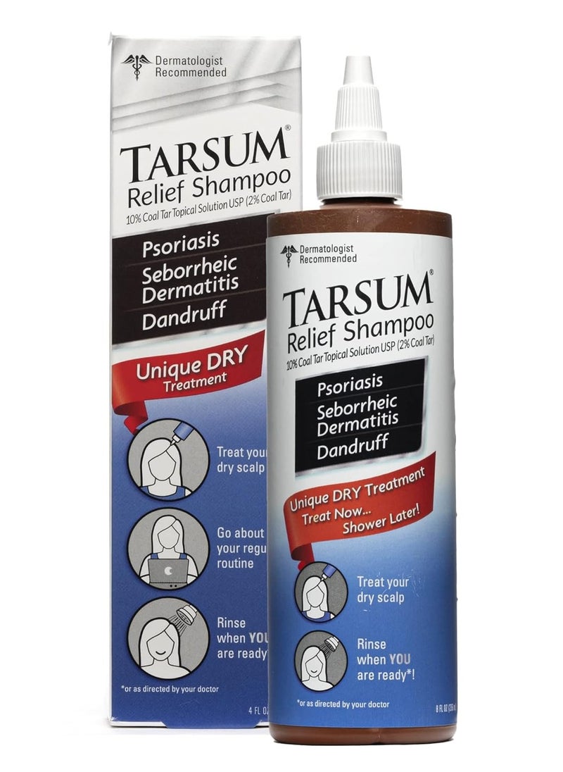 Tarsum - Extra Strength Psoriasis Shampoo - Coal Tar Shampoo and Conditioner for Scalp Psoriasis, Seborrheic Dermatitis, Severe Dandruff, & Eczema - Exfoliating Relief for Flaky, & Itchy Scalp (4 oz) - Image 1