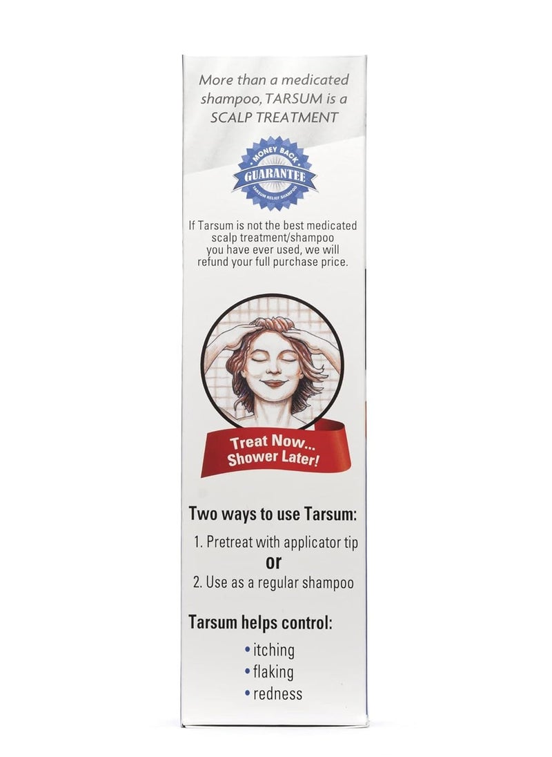 Tarsum - Extra Strength Psoriasis Shampoo - Coal Tar Shampoo and Conditioner for Scalp Psoriasis, Seborrheic Dermatitis, Severe Dandruff, & Eczema - Exfoliating Relief for Flaky, & Itchy Scalp (4 oz) - Image 1