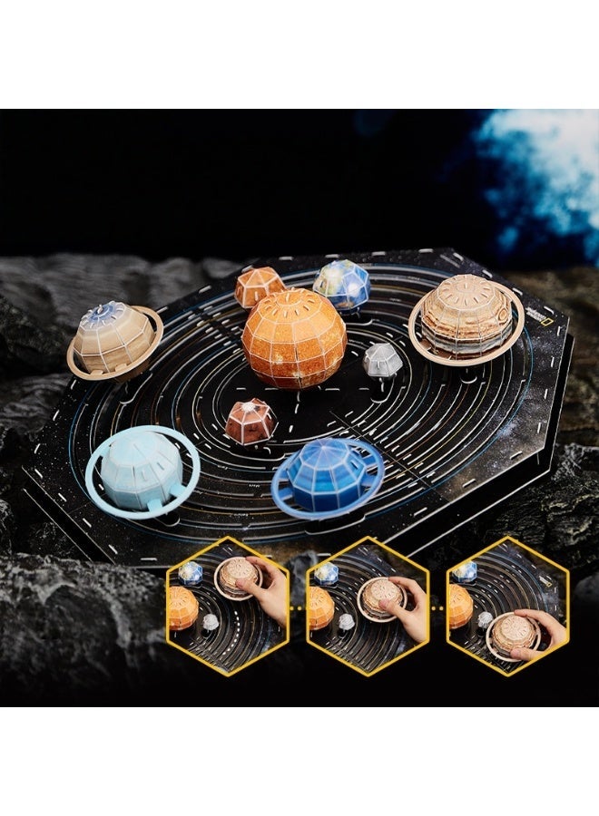 MIXDE 3D Solar System Puzzle - 173 Pieces | STEM Toy for Kids | Build & Explore Planets, Fun Space Model, Perfect Gift for Young Astronomers and Science Enthusiasts - Image 2