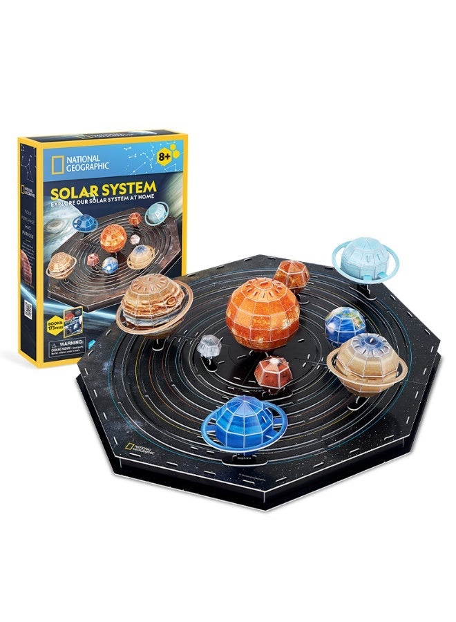 MIXDE 3D Solar System Puzzle - 173 Pieces | STEM Toy for Kids | Build & Explore Planets, Fun Space Model, Perfect Gift for Young Astronomers and Science Enthusiasts - Image 1