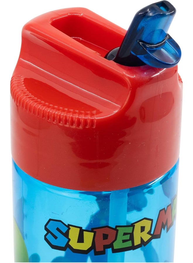 Stor Super Mario Ecozen Hydro Water Bottle for Kids – 430ml BPA-Free Reusable Leak-Proof Drinking Bottle with Flip-Top Lid, Lightweight Durable School Sports Travel Bottle for Boys & Girls - Image 4