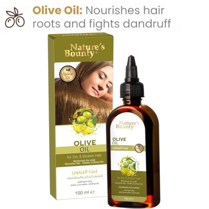 Nature's Bounty - Natural Oil, Nourishing & Strengthening, 100 ML (Olive Oil For Dry & Broken Hair) - Image 5