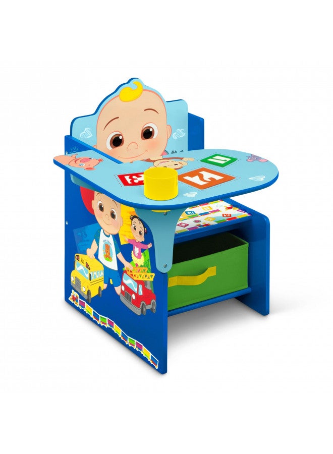 Delta Children Chair Desk with Storage Bin - Greenguard Gold Certified, CoComelon - Image 1