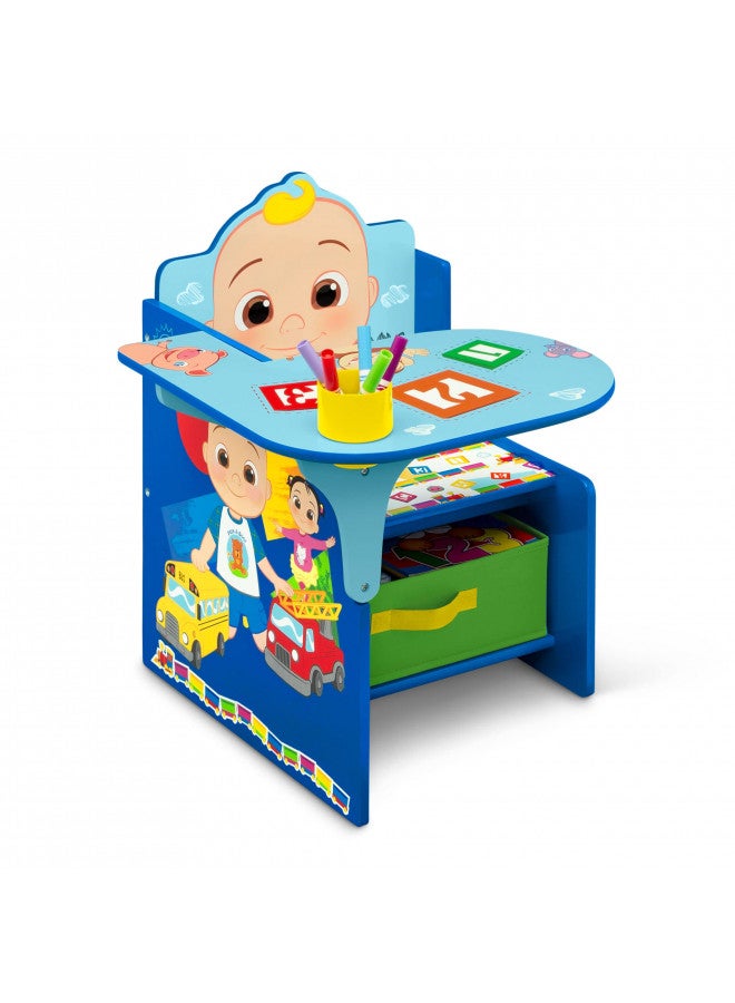 Delta Children Chair Desk with Storage Bin - Greenguard Gold Certified, CoComelon - Image 3