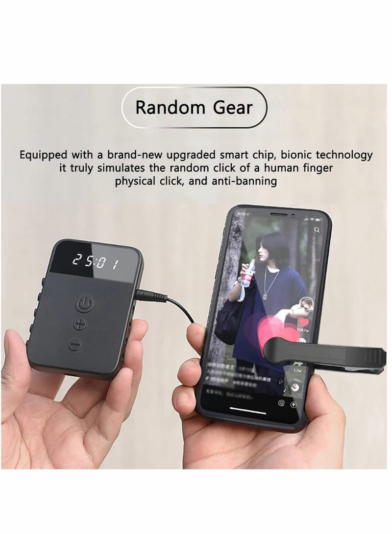 KASTWAVE جهاز النقر التلقائي لشاشة الهاتف المحمول العالمي جهاز النقر التلقائي محاكاة فيزيائية لعبة النقر بالإصبع Tiktok النقر المستمر للهواتف المحمولة البث المباشر إبقاء الشاشة نشطة - Image 5