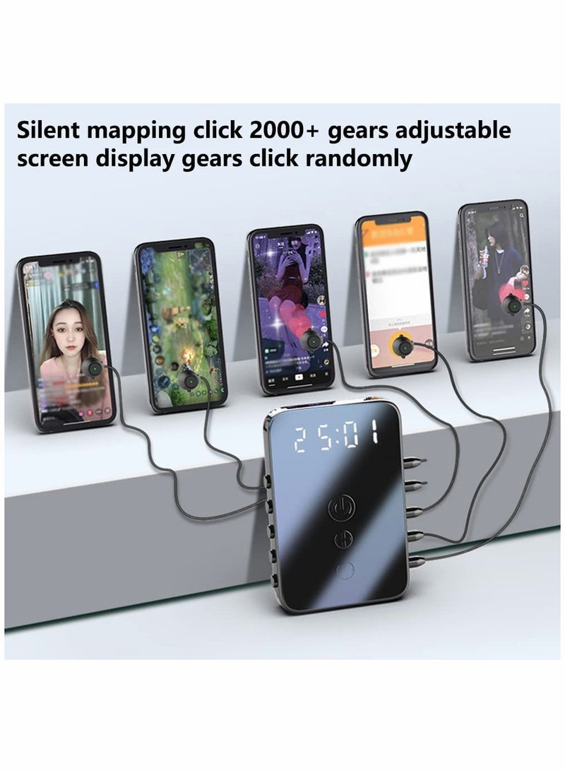 KASTWAVE جهاز النقر التلقائي لشاشة الهاتف المحمول العالمي جهاز النقر التلقائي محاكاة فيزيائية لعبة النقر بالإصبع Tiktok النقر المستمر للهواتف المحمولة البث المباشر إبقاء الشاشة نشطة - Image 2