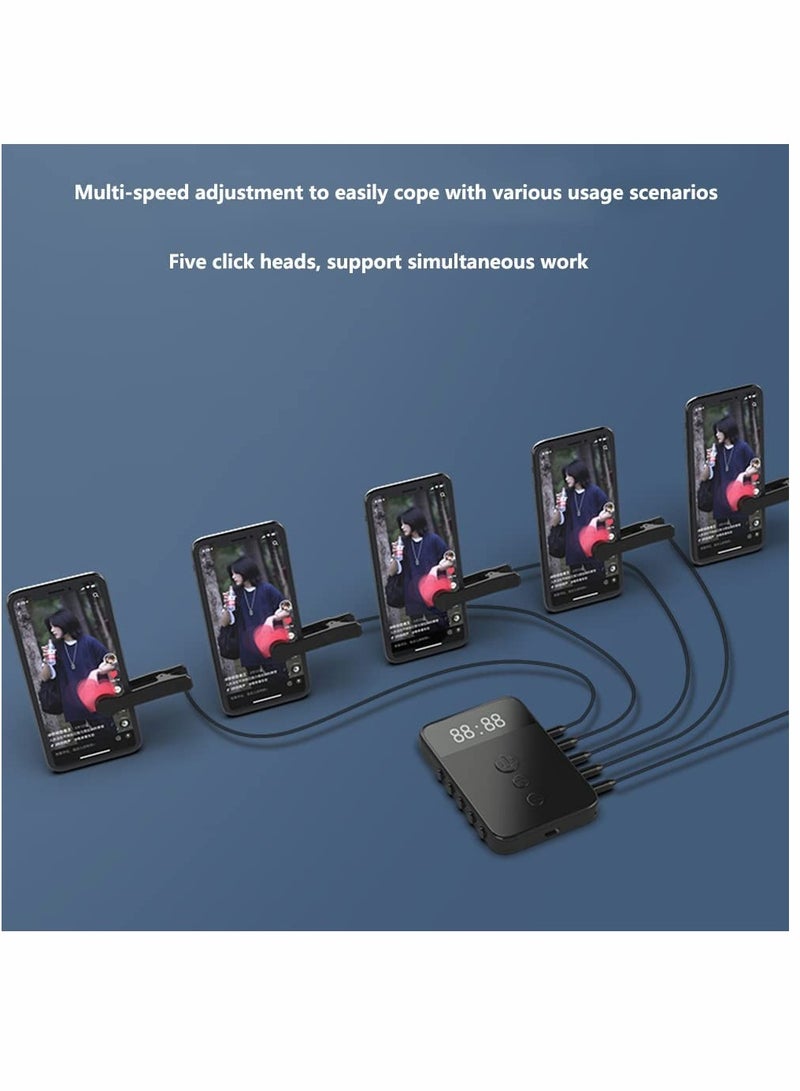 KASTWAVE جهاز النقر التلقائي لشاشة الهاتف المحمول العالمي جهاز النقر التلقائي محاكاة فيزيائية لعبة النقر بالإصبع Tiktok النقر المستمر للهواتف المحمولة البث المباشر إبقاء الشاشة نشطة - Image 3