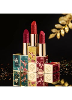 CATKIN Carving Lipstick Set Matte Red Orange Long Lasting Moisturizing Lip Stick Makeup Gift (Summer Palace)  - Image 2