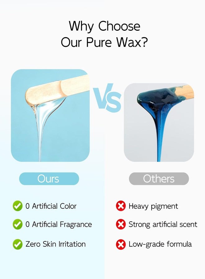 Waxfans 1.1 lb Pure Wax Beads for Sensitive Skin – Hard Wax Beads for Hair Removal, Cera para Depilar, Bikini Wax & Brazilian Wax – 0% Colours, 0% Smell, All-Over Use - Image 3