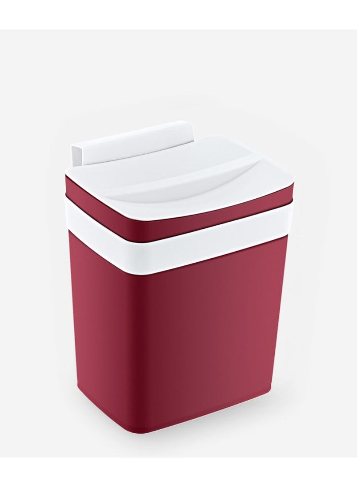 Smartware Turkish Hangable Kitchen Waste Bin - 4 Liters - Red - Image 4