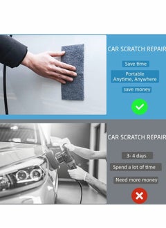 Y&D Car Scratch Remover, Nano Sparkle Cloth for Scratches, 4 Pcs Magic Clean Paint, Surface Polish, Water Stains, Rust and Scratches Remover(Gray)  - Image 4