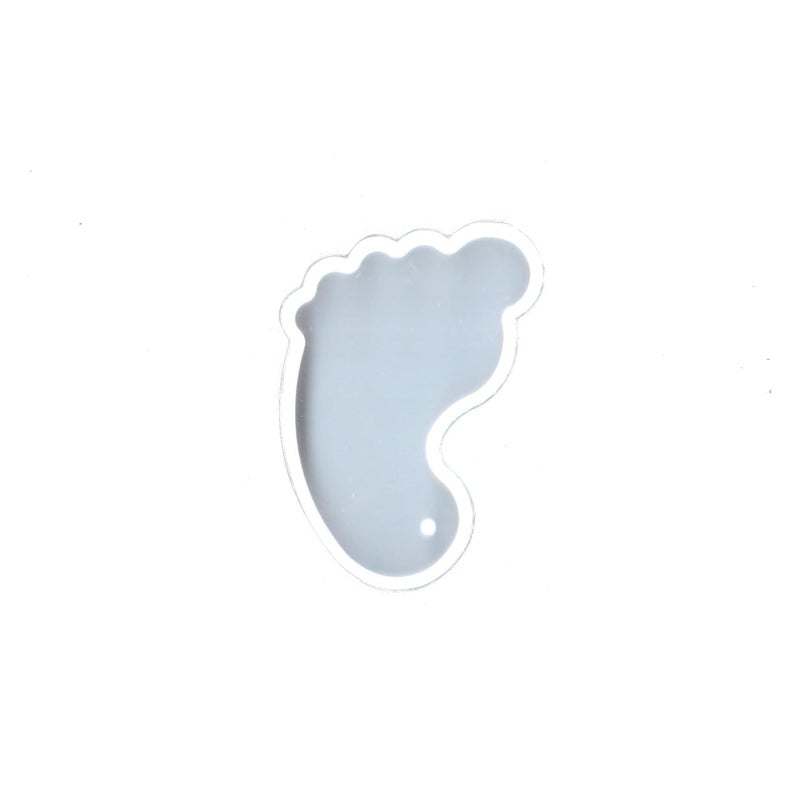 BanteyBanatey BanteyBanatey Foot Shape Cavity Moulds Resin Art Silicone Casting Mould Pendent Epoxy Mold Silicon Jewelry Moulds DIY Coaster Molds Pack of 1  - Image 1