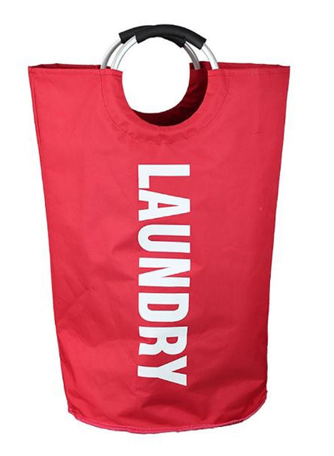 NIBEMINENT Foldable Washing Bin Laundry Basket Red 72 x 38centimeter