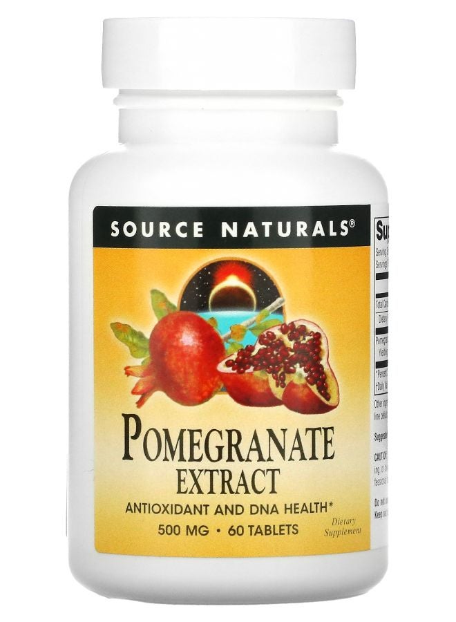 Pomegranate Extract 500 mg 60 Tablets (250 mg per Tablet)