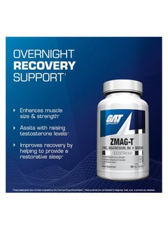 GAT SPORT ZMAG-T, ZInc Magnesium B6 +Boron, 90 Capsules  - Image 3