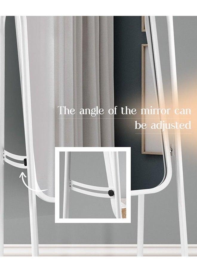 Cady One - Sturdy, Heavy-Duty Standing Mirror With Adjustable Stand, Can Be Detached And Hung On The Wall, Equipped With Wheels For Easy Movement, 153X40 Cm - Image 1