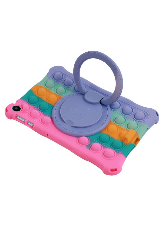 general Case Compatible with Huawei Matepad SE 10.4 inch 2023 Kids Soft Silicon 360 Rotating Ring Stand Cover with Should Strap and Pen - Image 4