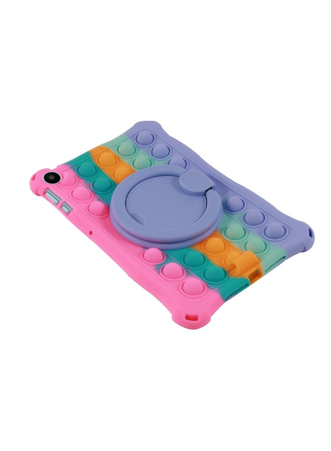 general Case Compatible with Huawei Matepad SE 10.4 inch 2023 Kids Soft Silicon 360 Rotating Ring Stand Cover with Should Strap and Pen - Image 2