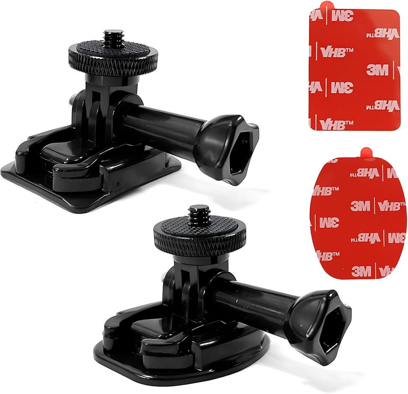Sruim Flexible Adhesive Mount for Insta 360 and GoPro Cameras - Helmet Sticky Mounts Buckle Accessory Kit - Image 1