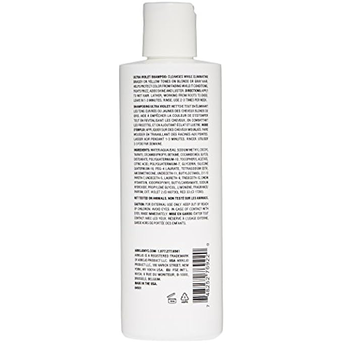 ARROJO ULTRA VIOLET SHAMPOO, FLORAL BOUQUET, 8.5 FL OZ - Image 3