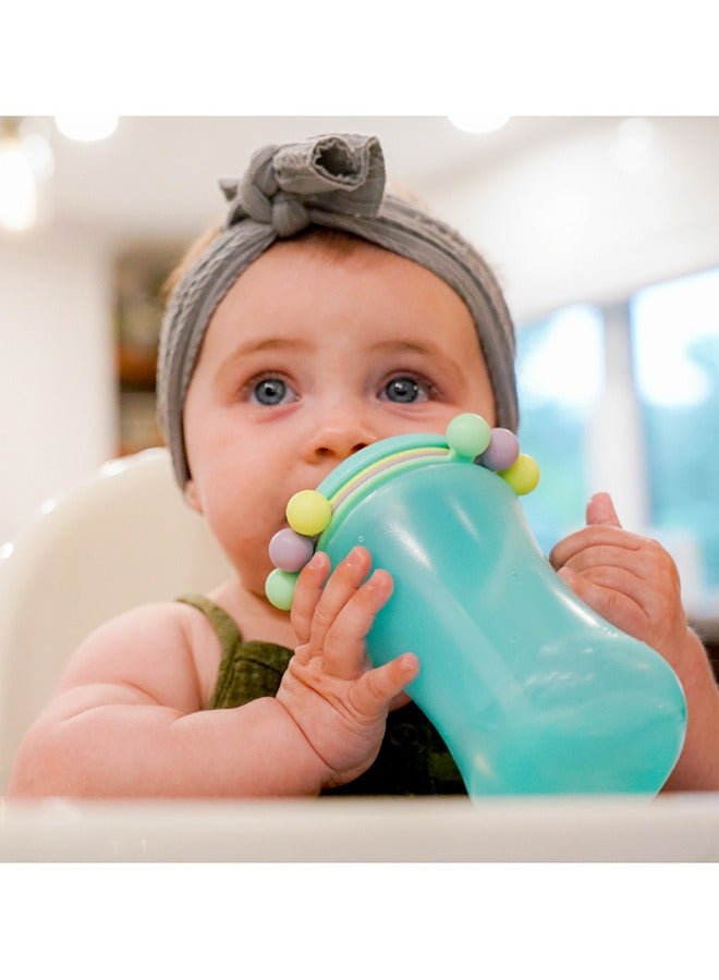 melii Snap And Go Pods Baby Food Storage Container (4 oz, 8 pcs), Abacus Straw Sippy Cup (Turquoise, 340 ml), Silicone Caterpillar Spoon And Fork Set, Silicone Pop-It Ice Pack (Turquoise) - Image 4