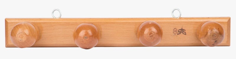CITY GLASS SAS Hooks wooden hanger 4 hooks