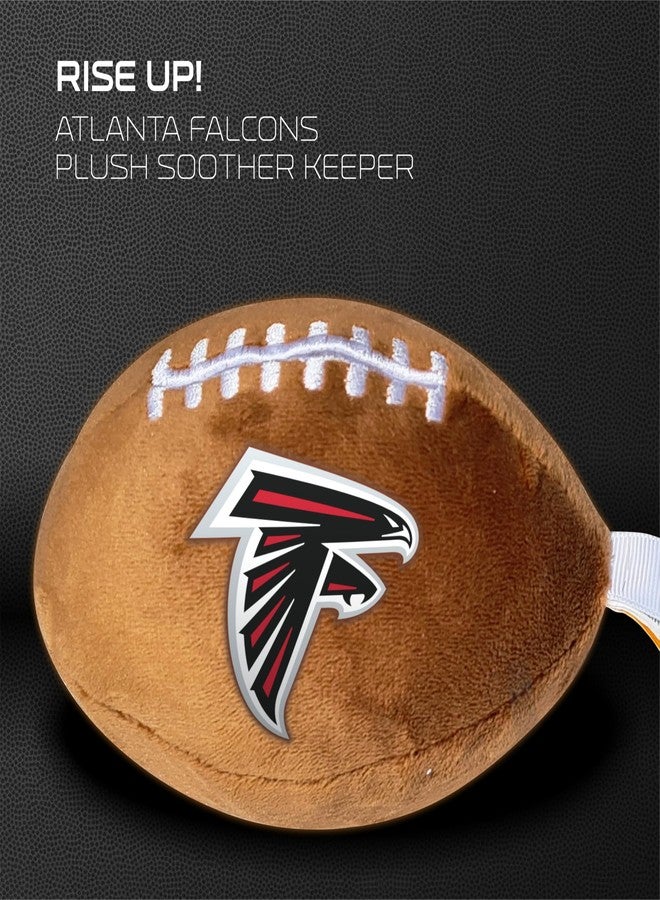 Smilo Atlanta Falcons Plush Football Pacifier Holder by Smilo - Officially Licensed NFL Soother Holder - Soft Plush Toy and Dummy Holder - Fits Any Pacifier - Stroller Accessory & Newborn Essential - Image 5