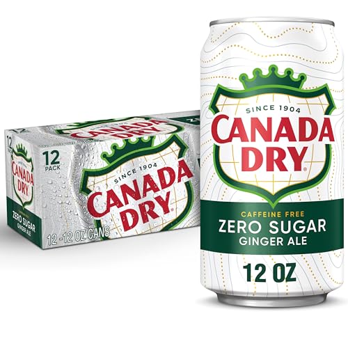 Canada Dry Zero Sugar Ginger Ale Soda, 12 fl oz cans, 12 pack - Image 1