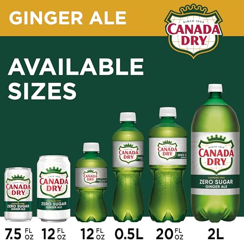 Canada Dry Zero Sugar Ginger Ale Soda, 12 fl oz cans, 12 pack - Image 5