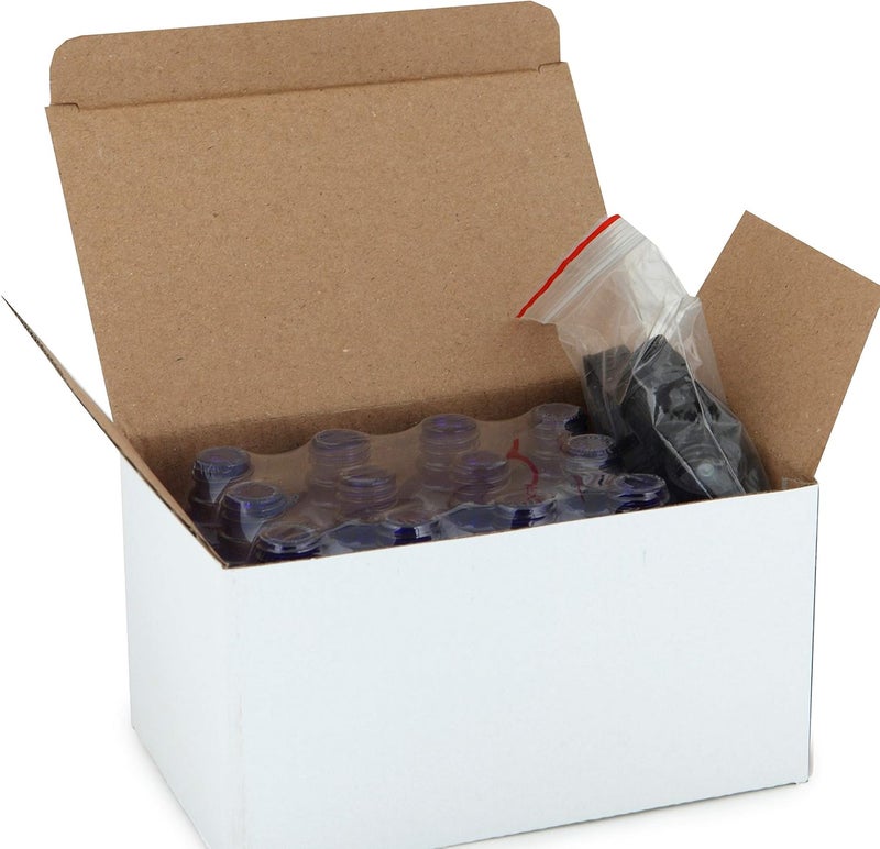 Vivaplex 24 Cobalt Blue 15 ml Glass Bottles with Lids - Image 4