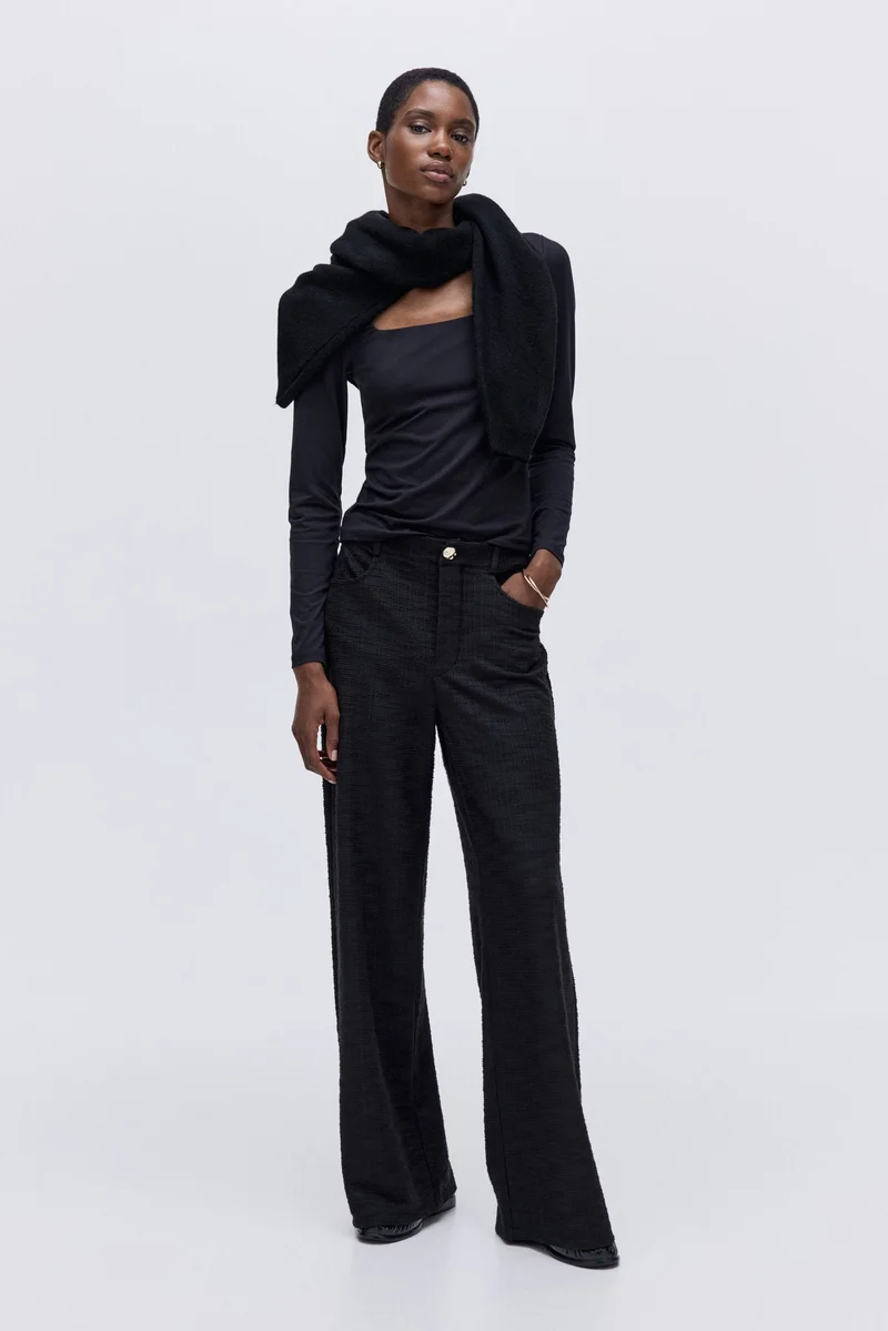 H&M Bouclé trousers