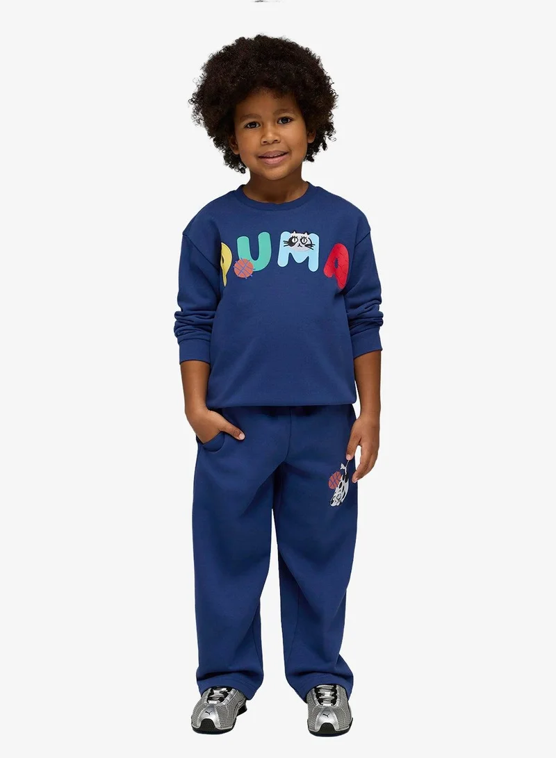 Puma Blue Jewel Kids Cats Relaxed Sweatpants  | Best Price UAE