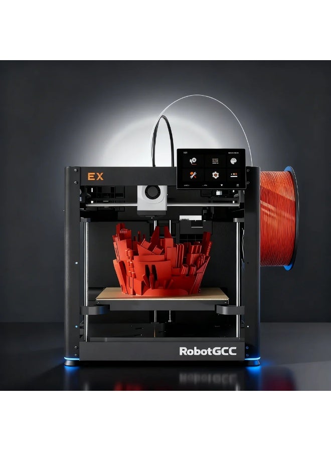 robotgcc Professional 3D Printer FDM High Speed Desktop Machine | 600mm/s Rapid Prototyping 3D Printer | Auto Leveling Filament Sensor Power Resume WiFi Control | PLA PETG TPU ABS Nylon Compatible Printing System - Image 2