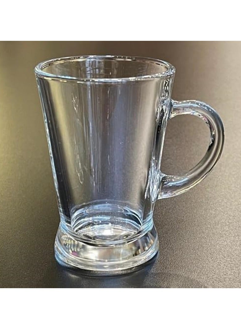 Small Glass Tea & Coffee Cups Set of 3 Pieces Transparent - Image 1