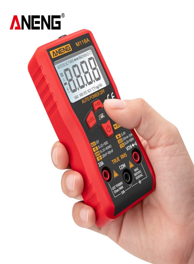 ANENG M118A Auto Ranging Digital Multimeter High-Accuracy TRMS 6000 Counts Voltage Current Ohm Capacitance Diode Multi Tester - Image 2