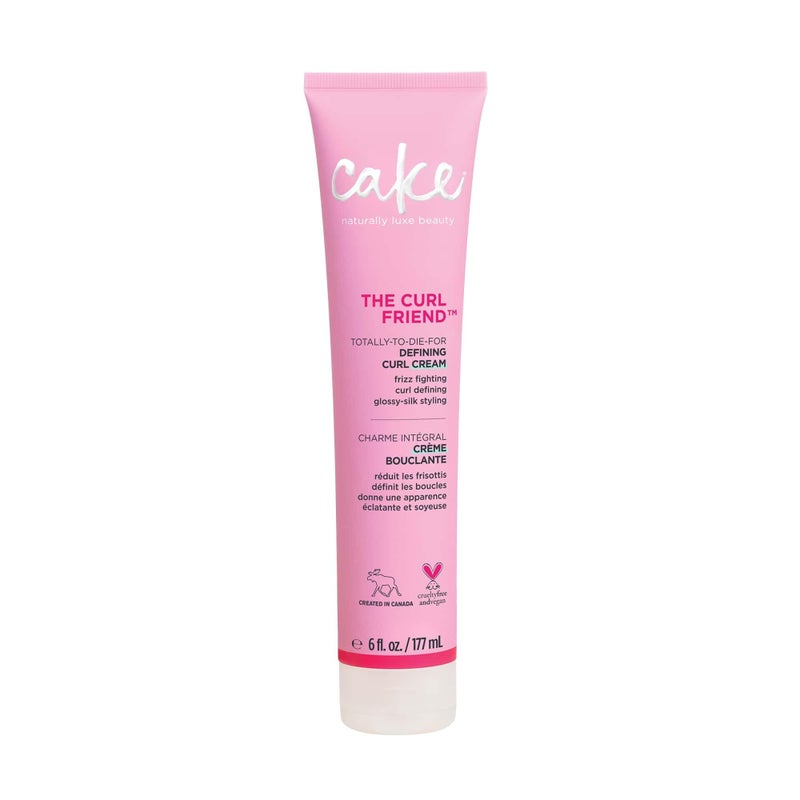 Cake The Curl Friend Defining Curl Cream – 177 ml, Pink, Curl Defining Hair Cream - Image 5