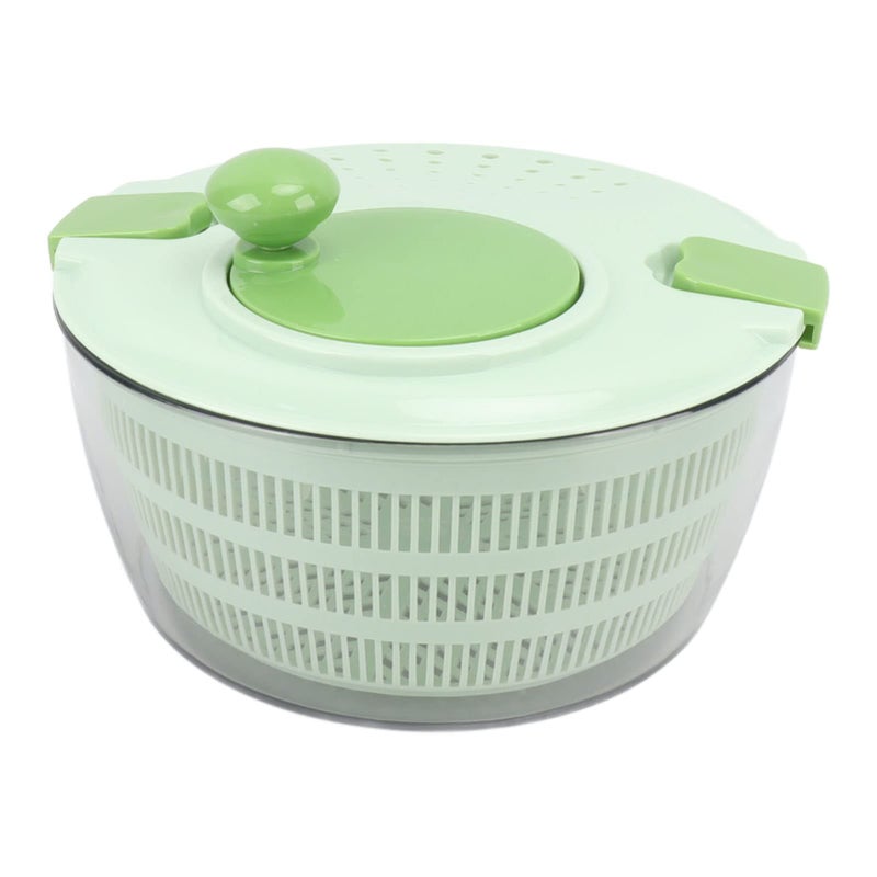 Green Salad Spinner Vegetable Washer For Lettuce Spinach Fruit Pasta Fries Kitchen - Image 4