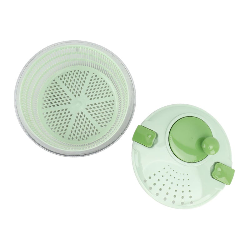Green Salad Spinner Vegetable Washer For Lettuce Spinach Fruit Pasta Fries Kitchen - Image 3