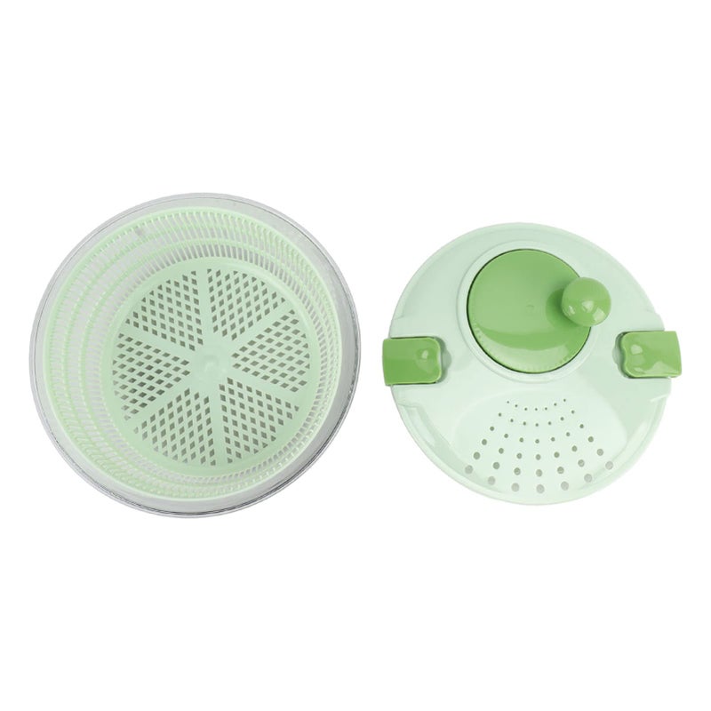 Green Salad Spinner Vegetable Washer For Lettuce Spinach Fruit Pasta Fries Kitchen - Image 5