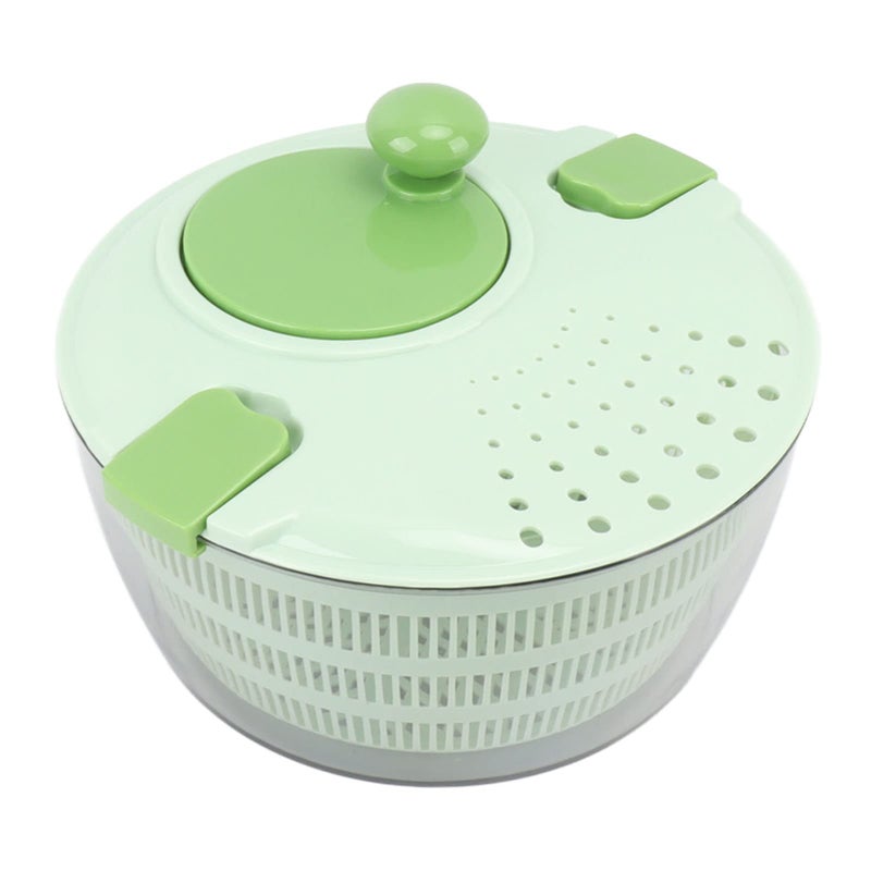 Green Salad Spinner Vegetable Washer For Lettuce Spinach Fruit Pasta Fries Kitchen - Image 2