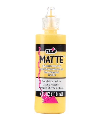 Tulip Puff Fabric Paint Matte Finish , Permanent Craft Paint for Clothes, DIY Projects, Notoxic, 4 fl oz, Dandelion Yellow - Image 4