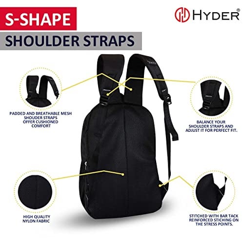 HYDER 35L Space Rocket Printed Latest And Trendy Stylish Waterproof College/Casual/School Bag/Backpack For Kids, Boys, Girls, Men And Women | Best Bags For Everyday Use (Black) - Image 4