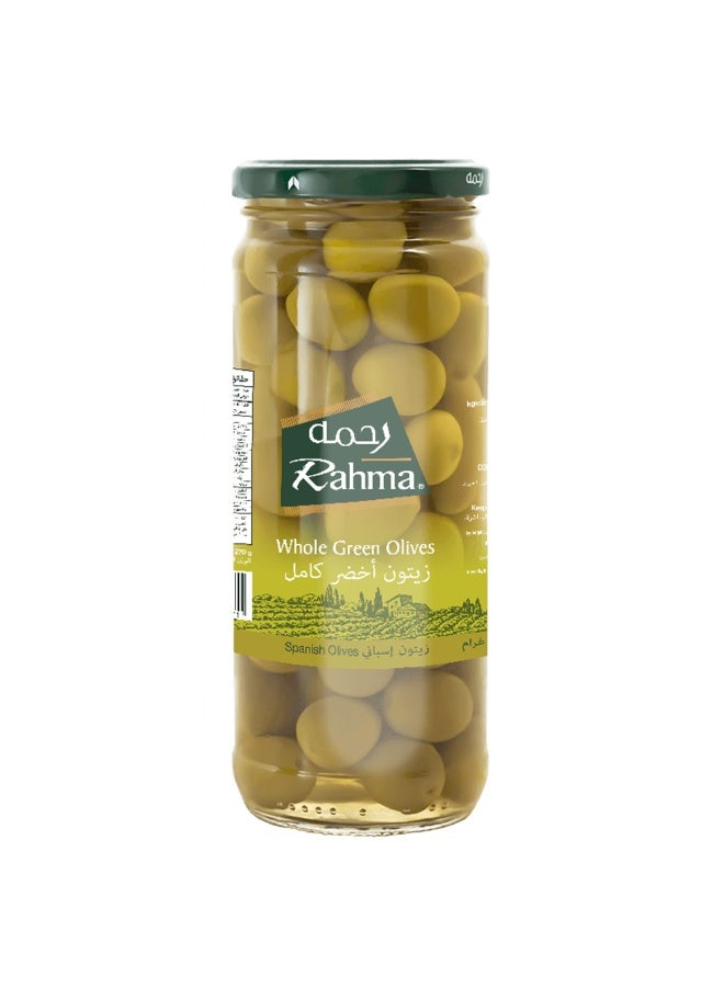 Rahma Green Whole Olives 450 Gm - Image 1