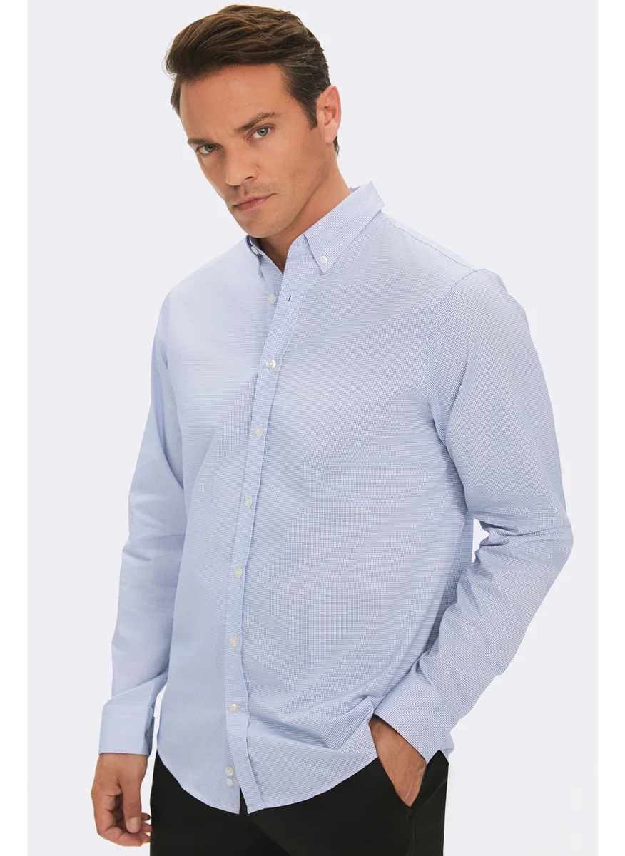 جون Exclusive Men's Regular Fit Checkered Shirt